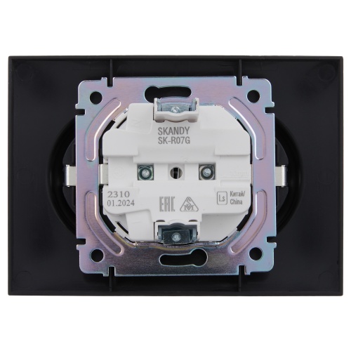 SKANDY Роз. 2-я с з/к/ш 16А в сб. SK-R07G граф. IEK | код SK-R24-16-K53-F | IEK фото 2