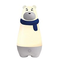 Светильник светодиодный настольный JS7-BEAR-bu МИШКА ночник аккумуляторный диммер IP20 син. JazzWay 5061248