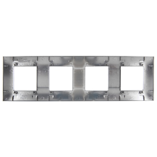 SKANDY Рамка 4-мест. SK-F34N металл никель IEK | код SK-M42-M-K50 | IEK фото 3