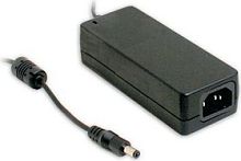 Адаптер настольный, AC-DC, 60Вт, вход 90...264B AC, 47...63 Гц, 127...370B DC, выход 18B/3.33A, изоляция 3000В AC, 125x50x31.5мм, -30...+70С, сетевой разъём IEC320-C14, выходной разъем 11, диам. 5.5х2.1мм | код GST60A18-P1J | MeanWell Серия