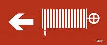 Этикетка самокл. 330х140мм Пож. кран/стр. налево IEK | код LPC10-1-33-14-PKNAL | IEK