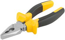 Плоскогубцы комбинированные ''Старт'' черно-желтые прорезиненные ручки, хром-никелевое покрытие 165 мм | код 49954 | FIT