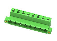 MC-PB7.62H10C-F Разъём штекерный MC, шаг 7.62мм,10 конт., фланц.,зел., шт | код MC-PB7.62H10C-F | SUPU