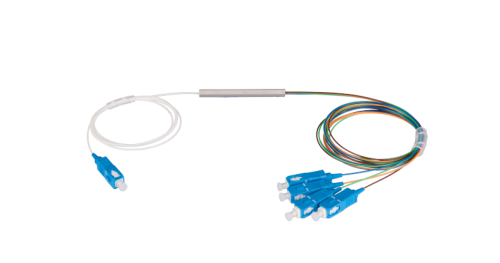 Сплиттер планарный NIKOMAX 1x4, одномодовый 9/125мкм, стандарта G657.A1, SC/UPC, миникорпус, с равным коэффициентом деления, 0.9 мм | код NMF-SPP1X4A1-SCU-M | NIKOMAX