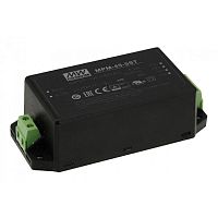 Источник питания AC-DC, 40Вт, вход 80…264В AC, 47…63Гц / 113…370В DC, выход 5В/8000мА, КПД 88%, ток утечки <100мкА/264В AC, изоляция 4000В AC, в корпусе 109х52х33.5мм, -30…+80С, клем. колодка | код MPM-45-5ST | MeanWell