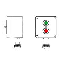 Взрывозащищенный пост управления из алюминия CPE-A-12-(1xP1G(11)-1xP1R(11))-1xKAEPM2MHK-20(C)1Ex d e IIC Т5 Gb / Ex tb IIIC T95°C Db | код 2201.121.22.120M | DKC
