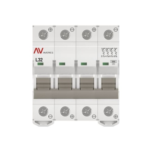 Выключатель автоматический AV-10 DC 4P 32A (L) 10kA EKF AVERES | код mcb10-DC-4-32L-av | EKF фото 4 Выключатель автоматический AV-10 DC 4P 32A (L) 10kA EKF AVERES | код mcb10-DC-4-32L-av | EKF фото 4