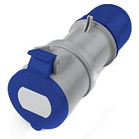 Розетка кабельная с безвинтовыми клеммами IP44 32A 2P+E 230В | код DIS3133243F | DKC