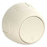 Переключатель одинарный Rotondo, цвет бежевый | код 7700952 | OneKeyElectro