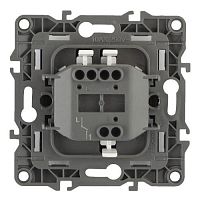 Выключатель, 10АХ-250В, б.л., Эра12, алюминий,12-1001-03 | код Б0014629 | ЭРА