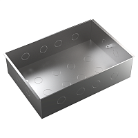 MultiDesk Коробка монтажная для бетонных полов для люка на 16/24 модуля СТАЛЬ | код MDK10316 | Systeme Electric