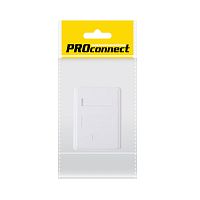 PROconnect Розетка компьютерная внешняя, 1-порт RJ-45 (8P8C), UTP неэкранированная, категория 5e, пакет, 1 шт. | код 03-0121-9 | PROCONNECT