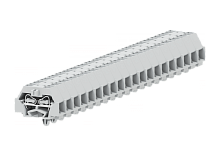 240343 Клемма TB проходная 2-2 с бок. подключ. с защелк. ножками, сеч.1.5мм2, светло-сер., шт | код 240343 | SUPU