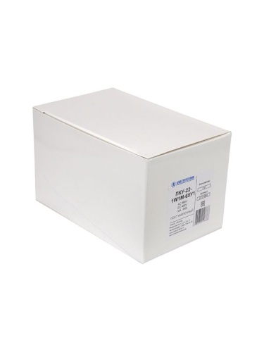 Пост управления ПКУ-22-1W1M-65У1 1 цилиндр с подсветкой 220В AC НО IP65 зел. Электротехник ET014868