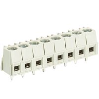 Клемма на печатную плату, подвод кабеля сбоку, 4 полюса, шаг: 5,08 мм, винтовая фиксация провода, с маркировкой, 300V, 10A, цвет: серый, серия 8192 | код 25.192.0453.0 | Wieland