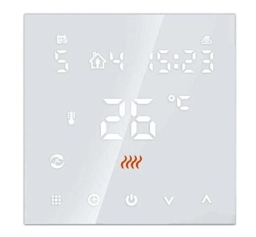 Терморегулятор Русское тепло с датчиком сенсорный ТР-500 белый | код 7730694 | ССТ