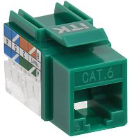 ITK Модуль Keystone Jack кат.6 UTP 110 IDC 90град зелёный | код CS1-1C06U-11-02 | IEK