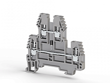 317 211, Клеммник 2-х ярусный, 2,5 мм.кв., с диодом, (синий), PIK2,5ND-A | код 0.0.0.3.17211 | KLEMSAN