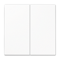 Клавиша 2-я для выключателей и кнопок без подсветки. Серия LS990 Материал- дуропласт Цвет- белый | код LS995WW | JUNG