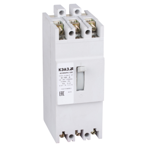 Силовой автоматический выключатель АЕ2066М1-320-125А-10Iн-400AC-НР230AC/220DC-У3 | код 276945 | КЭАЗ Силовой автоматический выключатель АЕ2066М1-320-125А-10Iн-400AC-НР230AC/220DC-У3 | код 276945 | КЭАЗ