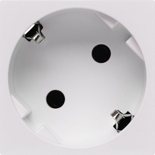 Розетка с заземлением - безвинтовые зажимы - без шторок 16А 250В - 45°- 2 модуля - белый | код 4521058 | Legrand фото 2