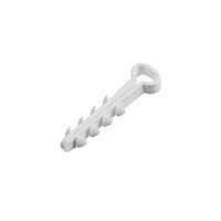 Дюбель-хомут нейлоновый 5-8 мм, прямоугольный, белый (100 шт/уп) | код 07-4608 | REXANT