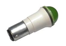 Светодиодная лампа СКЛ-10Б-ЛМ-1-110, зеленая, матовая, 110В пост., цоколь B15d/18, УХЛ2.1 | код A8021-80065673 | Каскад-Электро