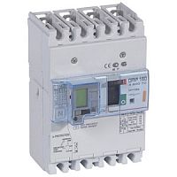 Автоматический выключатель DPX3 160 -  термомагн. расц. - с диф. защ. - 25 кА - 400 В~ - 4П - 16 А | код. 420070 | Legrand 