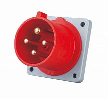 Вилка для скрытой проводки 3Р+РЕ 16А 380В IP44 ВЩ-103 | код 26231DEK | DEKraft