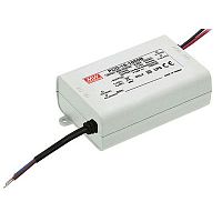 Источник питания AC-DC, 16,8Вт, стабилизатор тока, вход 90…135В AC, выход 1400мА/8-12В, ККМ, изоляция 3750В AC, в кожухе84х57х29.5мм, -30…+60С, возможность подключения диммера на входе | код PCD-16-1400A | MeanWell