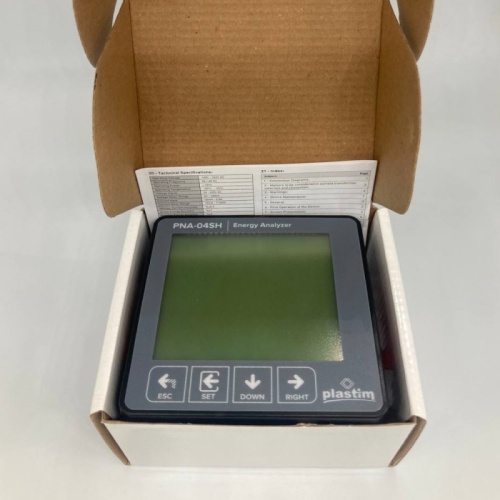 PNA-05 Анализатор сети 3-фазный, 55 гармоник по току и напряжению, 2 выхода, 1 вход, Modbus, RS-485. | код PNA-05 | Plastim