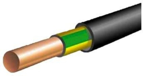 Кабель ВВГнг(А)-LS 1х4 Ж/З 0.66кВ | код 65703 | АЛЬФАКАБЕЛЬ ( 1метр )