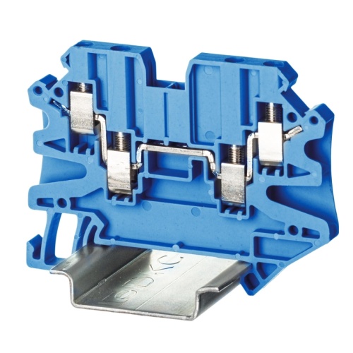 Клемма проходная, винтовой зажим, 4 точки подключения, 2.5 кв.мм, синяя | код TUR-2.5-QUATTRO-BU | DKC Клемма проходная, винтовой зажим, 4 точки подключения, 2.5 кв.мм, синяя | код TUR-2.5-QUATTRO-BU | DKC
