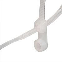 Стяжка нейлоновая КСО 5х220 (бел) (100шт) | код 80530 | КВТ