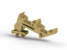 498 210, Двойной держатель маркировочных элементов для PYK 2,5 - 2F (бежевый), PYK 2,5 ETS2 | код 0.0.0.4.98210 | KLEMSAN