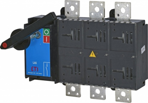 Разъединитель нагрузки с рукояткой на корпусе LA5/R 1250А 3Р | код 004663135 | ETI Разъединитель нагрузки с рукояткой на корпусе LA5/R 1250А 3Р | код 004663135 | ETI