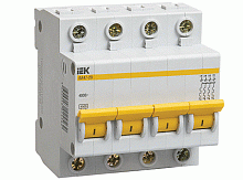 Модульный автоматический выключатель ВА47-29 4 полюса, 25А, х-ка C | код. MVA20-4-025-C | IEK 