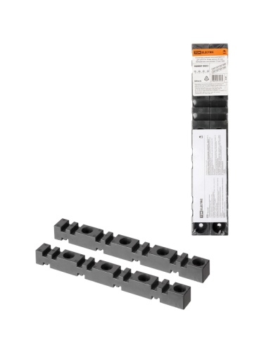 Изолятор шинный плоский ИШП 4П для шин 5 и 10 мм, длина 303 мм, межшинное расстояние 75 мм TDM | код SQ0807-0023 | TDM