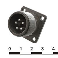 Разъём SZC ШР20П5ЭШ10 ВИЛКА (SZC), 5 контактов | код 106859 | SZC