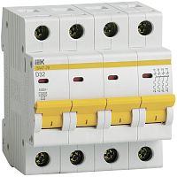 Автоматический выключатель ВА47-29 4Р 32А 4,5кА D | код MVA20-4-032-D | IEK 