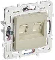 SKANDY Роз. комп. 2-ая RJ45 кат.6 SK-K04B беж. IEK | код SK-K20-2-K10 | IEK