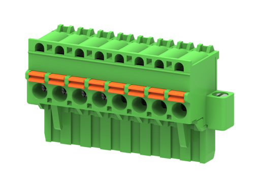 MC-RN5.08V02P-K-0001 Разъём гнездовой MC, шаг 5.08мм,2 конт. с винт., зел., шт | код MC-RN5.08V02P-K-0001 | SUPU