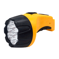 Фонарь ручной аккумуляторный MLA 03 7LED 150Lm 8ч 2 режима, з/у 230В ЧЕРНО-ЖЁЛТЫЙ IN HOME | код 4690612031774 | IN HOME