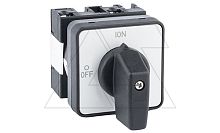 Переключатель UKT0-1-102/E, 2P, 20A, тип 0-1, 2NO на 1, 5.5kW(400VAC), на дверь, фронт IP65 | код UKT0-1-102/E | Kripal