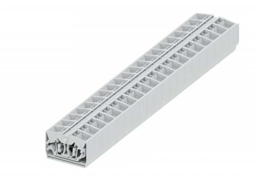 254353 Клемма TB 2-2 проходная промежут. фронт. подключение, сеч. 2.5мм2, светло-сер., шт | код 254353 | SUPU