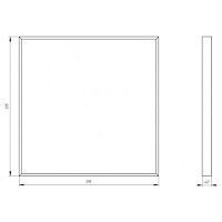 Светильник светодиодный с проводом, рассеиватель призма 38Вт 4000К 3990Лм 595х595x40 SPO-910-1-40K-038 | код Б0057982 | ЭРА