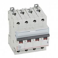 Выключатель автоматический четырехполюсный DX3 6000 40А D 10кА | код. 408151 | Legrand 