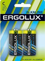 Элемент питания алкалиновый LR14 BL-2 LR14 BL-2 1.5В Alkaline (блист.2шт) Ergolux 11751