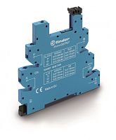 Розетка MasterOUTPUT с винтовыми клеммами (с зажимной клетью) для реле 34 серии, питание 24В DC, в комплекте пластиковая клипса, опции: LED | код 93627024 | FINDER