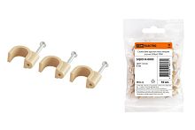 Скоба 8мм круглая пластиковая (сосна) (50шт) TDM | код SQ0514-0093 | TDM